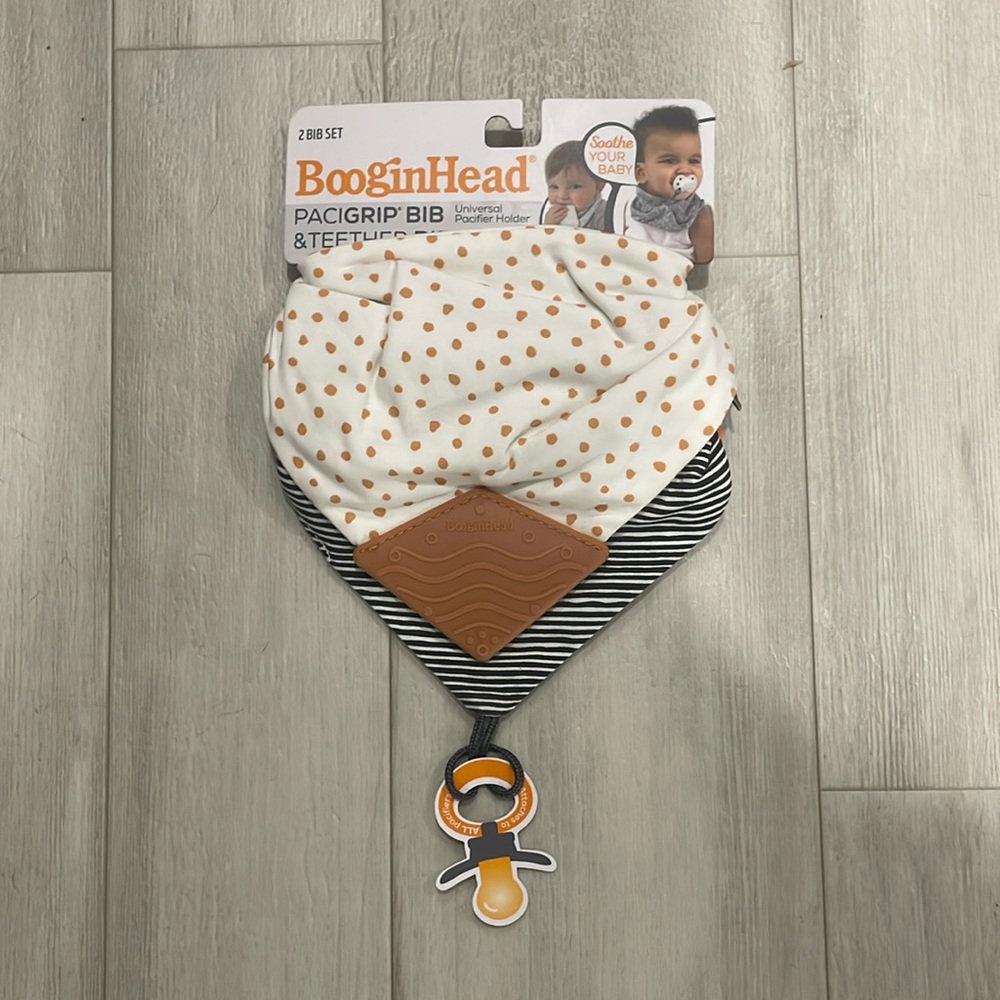 Booginhead pacigrip & teether bib